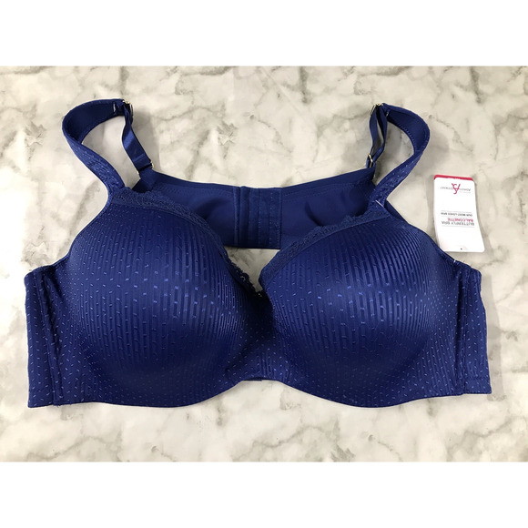 NEW Butterfly Bra By Ashley Stewart Textured Plunge Full Coverage Sz 46DD $47 - Picture 1 of 10